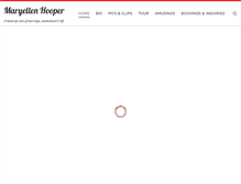 Tablet Screenshot of maryellenhooper.com